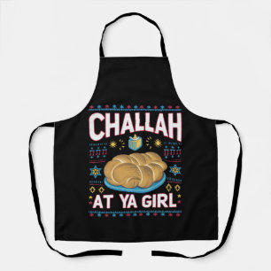 Delantal Challah At Ya Girl Divertido Comida de Hanukkah Ch