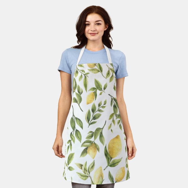 Delantal Champán Nupcial Mediterráneo Sorrento Limón Amaril (Gastado)