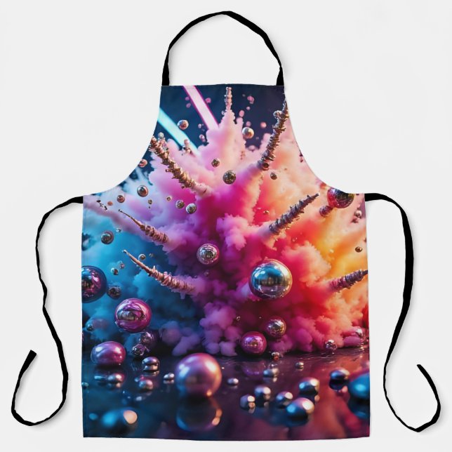 Delantal Chaotic Explosions (Anverso)