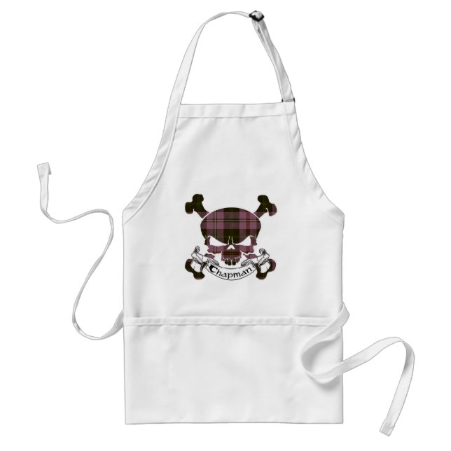 Delantal Chapman Tartan Skull Apron (Frente)