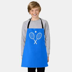 Delantal Chaquetas de tenis y niños de bolas hobby azul