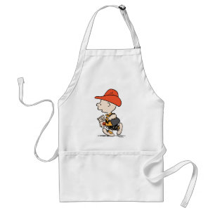Delantal Charlie Brown vaquero Halloween