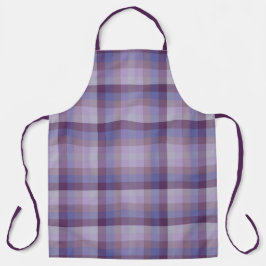 Delantal Checkered Grape Lavender Magenta Blue Purple      