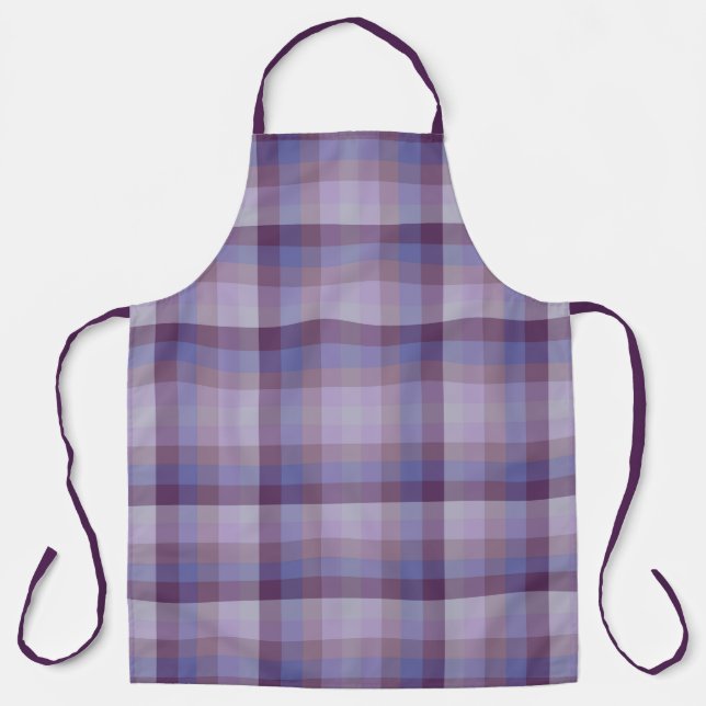 Delantal Checkered Grape Lavender Magenta Blue Purple       (Anverso)