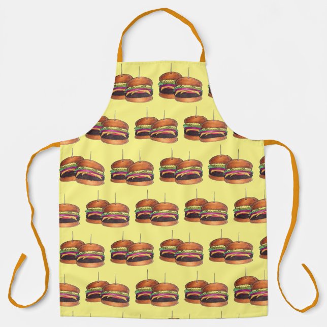 Delantal Cheeseburger Burger Hamburger corredores barra apl (Anverso)