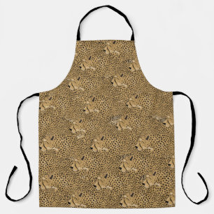 Delantal Cheetah Allover Print Apron