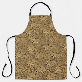 Delantal Cheetah Allover Print Apron