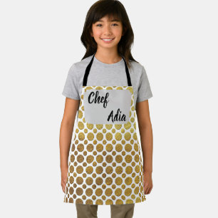 Delantal Chef Adia con patrón decorativo