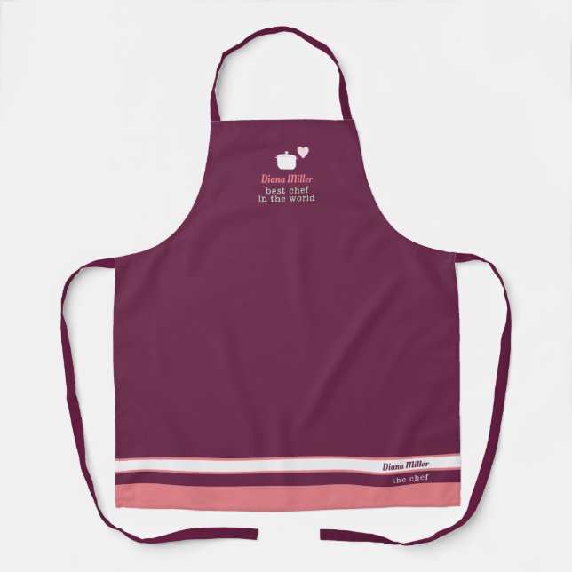 Delantal Chef Apron con su nombre (Anverso)