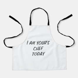 Delantal CHEF APRON "Soy el chef de tu casa hoy"