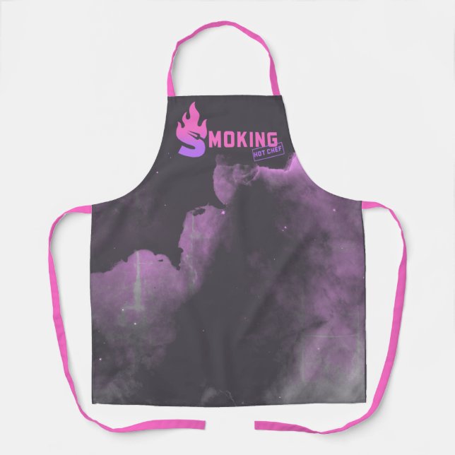 Delantal Chef Ardiente Humo (Anverso)
