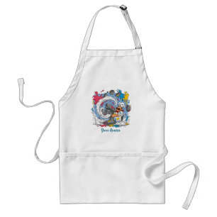Delantal Chef Caótico Con Mezcladora Explosiva