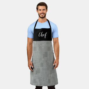 Delantal Chef con Estampado de Pata de Perdiz
