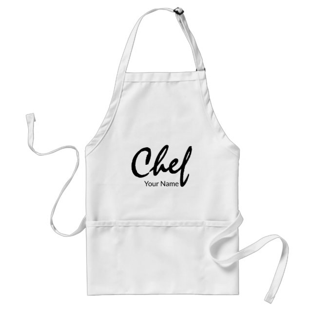 Delantal Chef con tu nombre Apron (Frente)