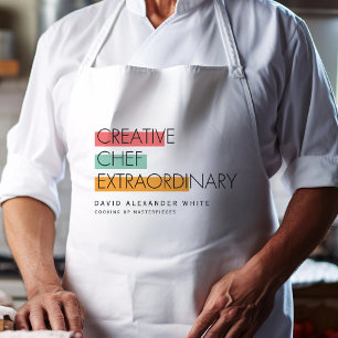 Delantal Chef creativo extraordinario   Cocina moderna