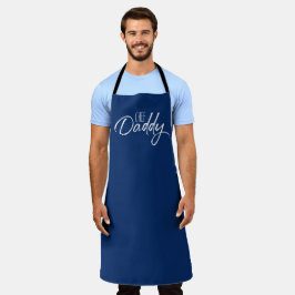 Delantal Chef Daddy Personalizado de tipografía moderna Apr