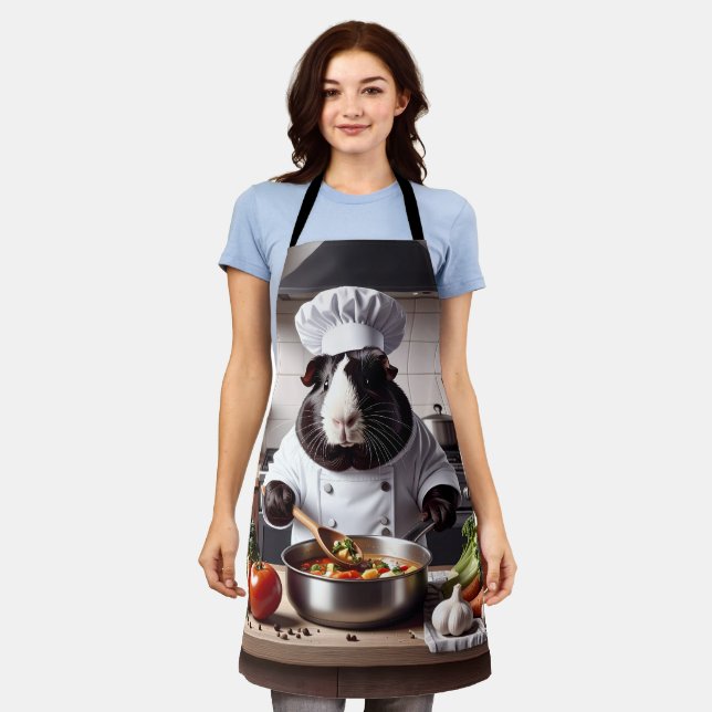 Delantal Chef de cerdo de Guinea (Gastado)