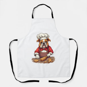 Delantal Chef de Pan de Jengibre Bulldog