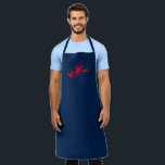 Delantal Chef de parrilladas azules y rojas langostinos<br><div class="desc">Apron,  chef de parrilladas azules y rojas langostas</div>