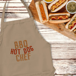 Delantal Chef de perro caliente Mens Apron