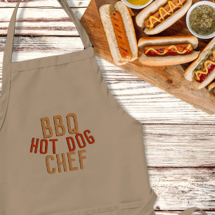 Delantal Chef de perro caliente Mens Apron