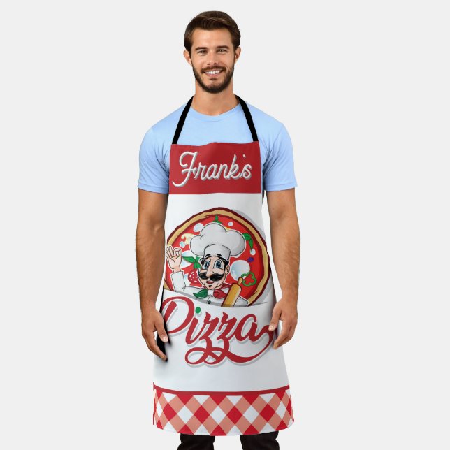 Delantal Chef de Pizza Personalizado (Gastado)