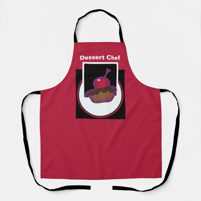 Delantal Chef de Postre Dk Rojo   (Anverso)