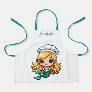 Delantal Chef de sirvienta rubia bonito