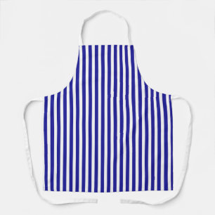 Delantal Chef Dk Blue White Stripes