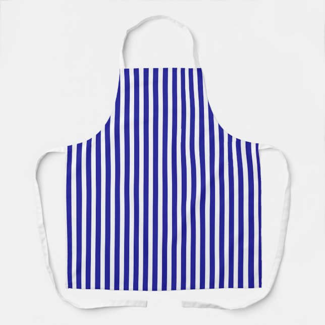 Delantal Chef Dk Blue White Stripes (Anverso)