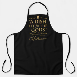 Delantal Chef Elegante Clásico Cocinero Cita divertida Oro