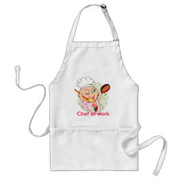 Delantal Chef en el trabajo