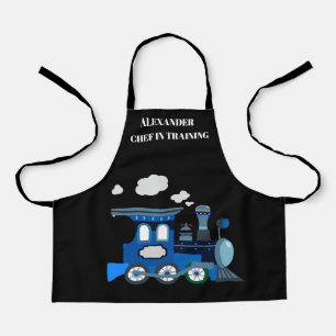 Delantal Chef en Formación Negro y Azul