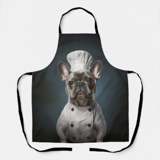 Delantal Chef francés de Bulldog Frenchie