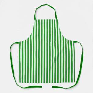 Delantal Chef Green White Stripes