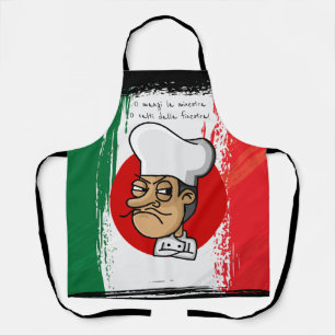 Delantal Chef italiano enfadado