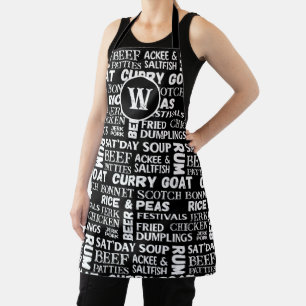 Delantal Chef jamaiquino Monogrammed Kitchen