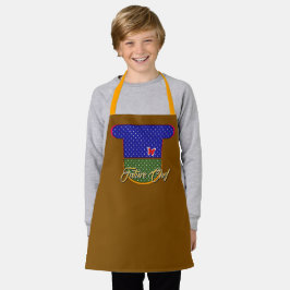 Delantal Chef Kids Brown