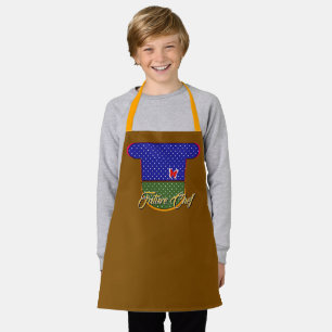 Delantal Chef Kids Brown