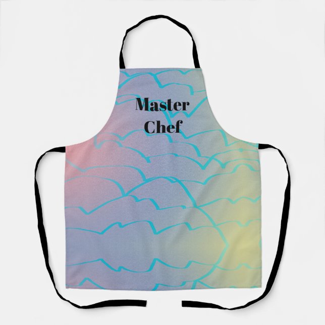 Delantal Chef Maestro Moderno Poco Común (Anverso)