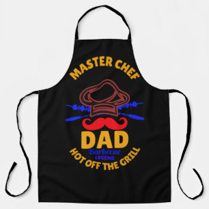 Delantal CHEF MAESTRO - Papá. ¡Quítate la parrilla!