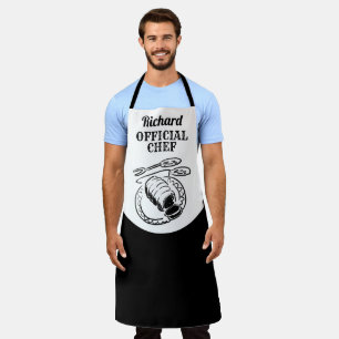 Delantal Chef oficial, con nombre - regalo