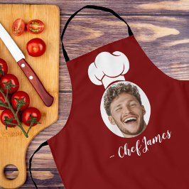 Delantal Chef personalizado con el regalo de cocina con fot
