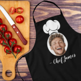 Delantal Chef personalizado con regalo de cocina con foto y