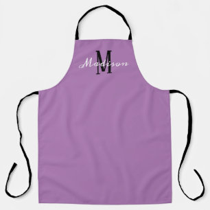 Delantal Chef personalizado de estilo morado de lavanda mod