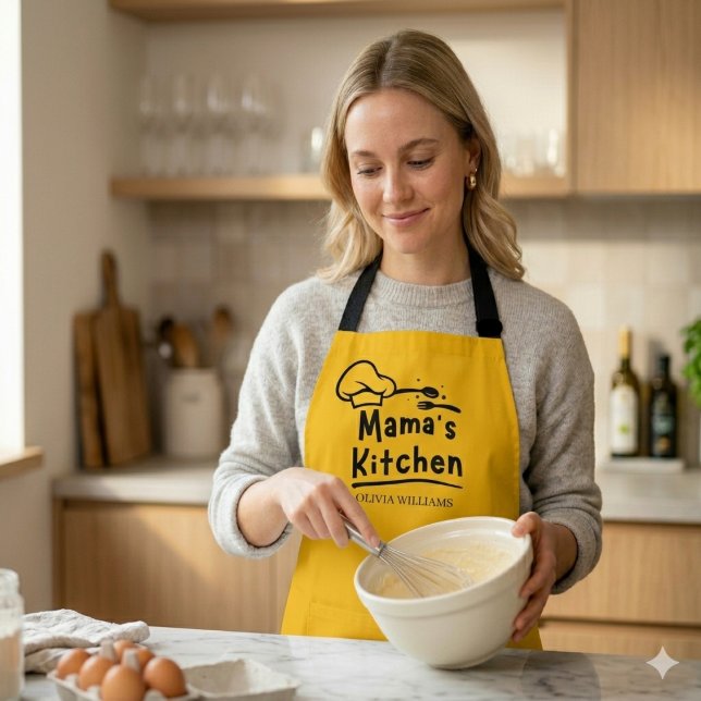 Delantal Chef Señora de la Cocina de Mamá Personalizada (Subido por el creador)
