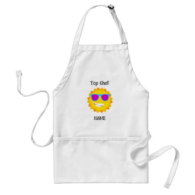 Delantal "¡Chef superior!" Apron del personalizado Sunshine (Frente)