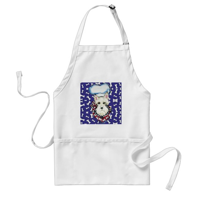 Delantal Chefs Terrier de Escocia (Frente)