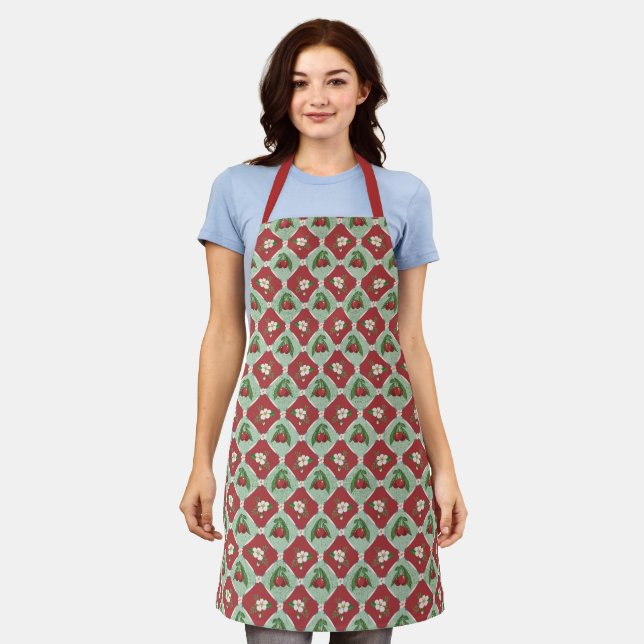 Delantal Cherry Diamond Apron (Gastado)