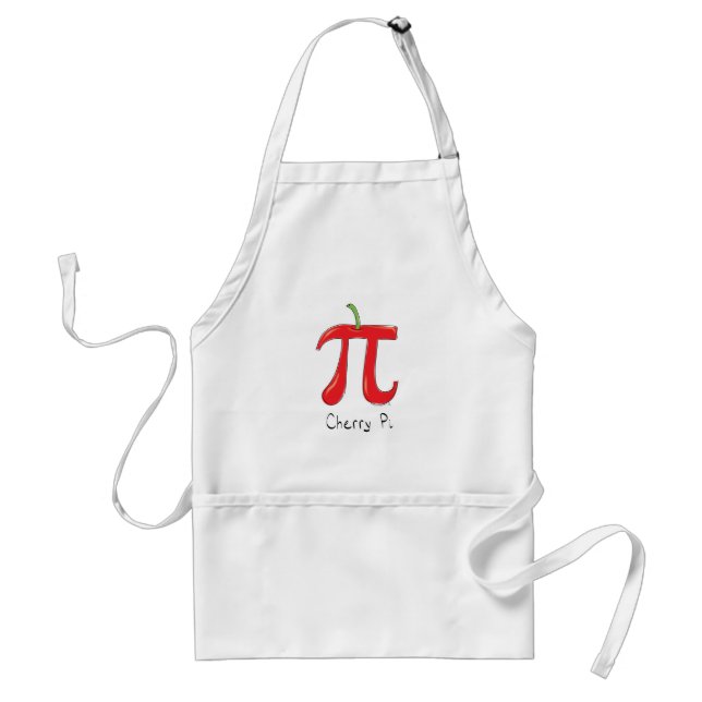 Delantal Cherry Pi Cute Math Pi Day Pie Baking Apron (Frente)